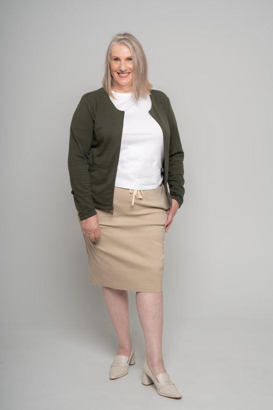CROPPED JACKET - Storm