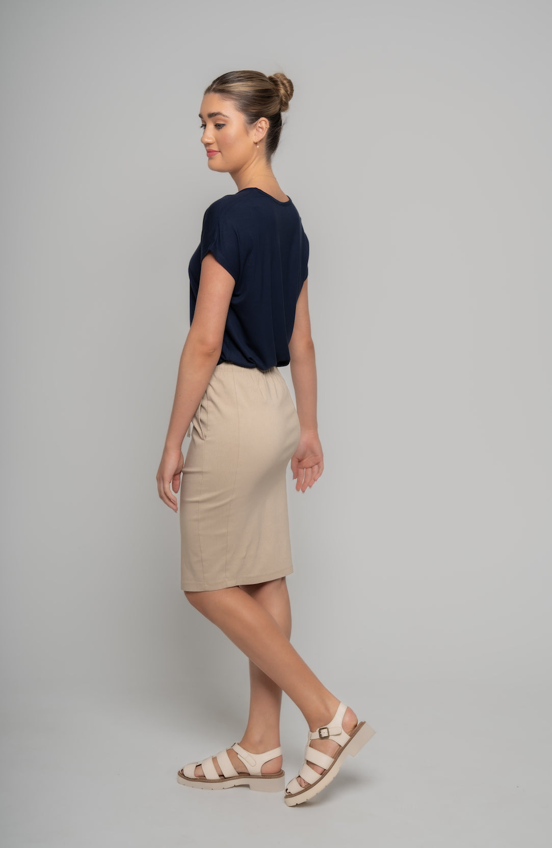 BRING IT BACK SKIRT - Stone
