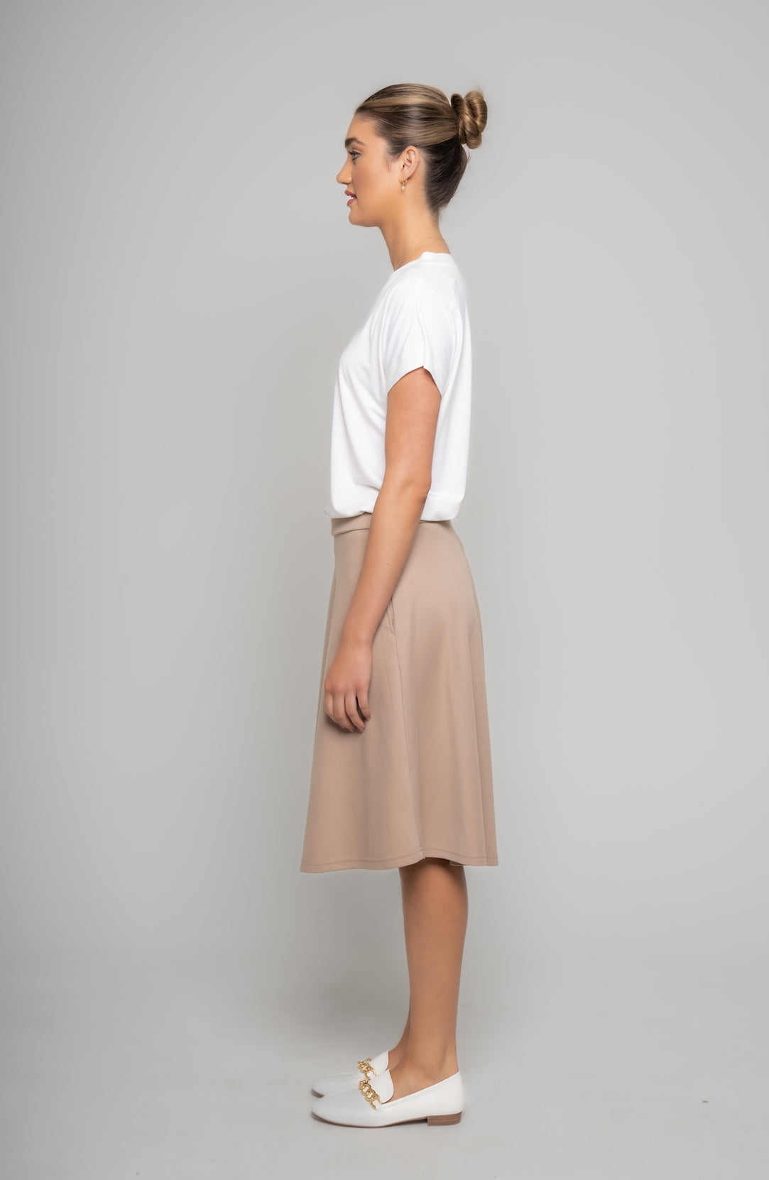 A-LINE SKIRT - Creme Brulee