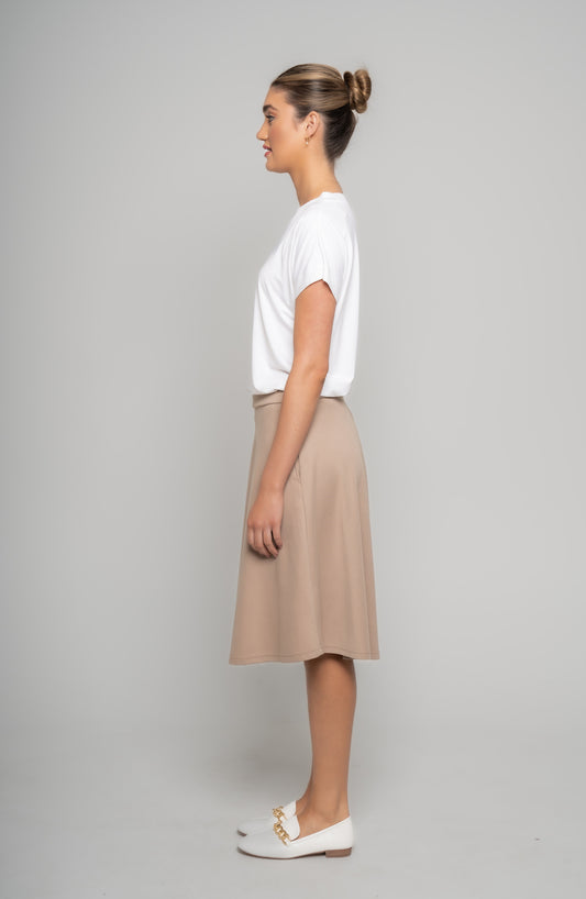 A-LINE SKIRT - Creme Brulee