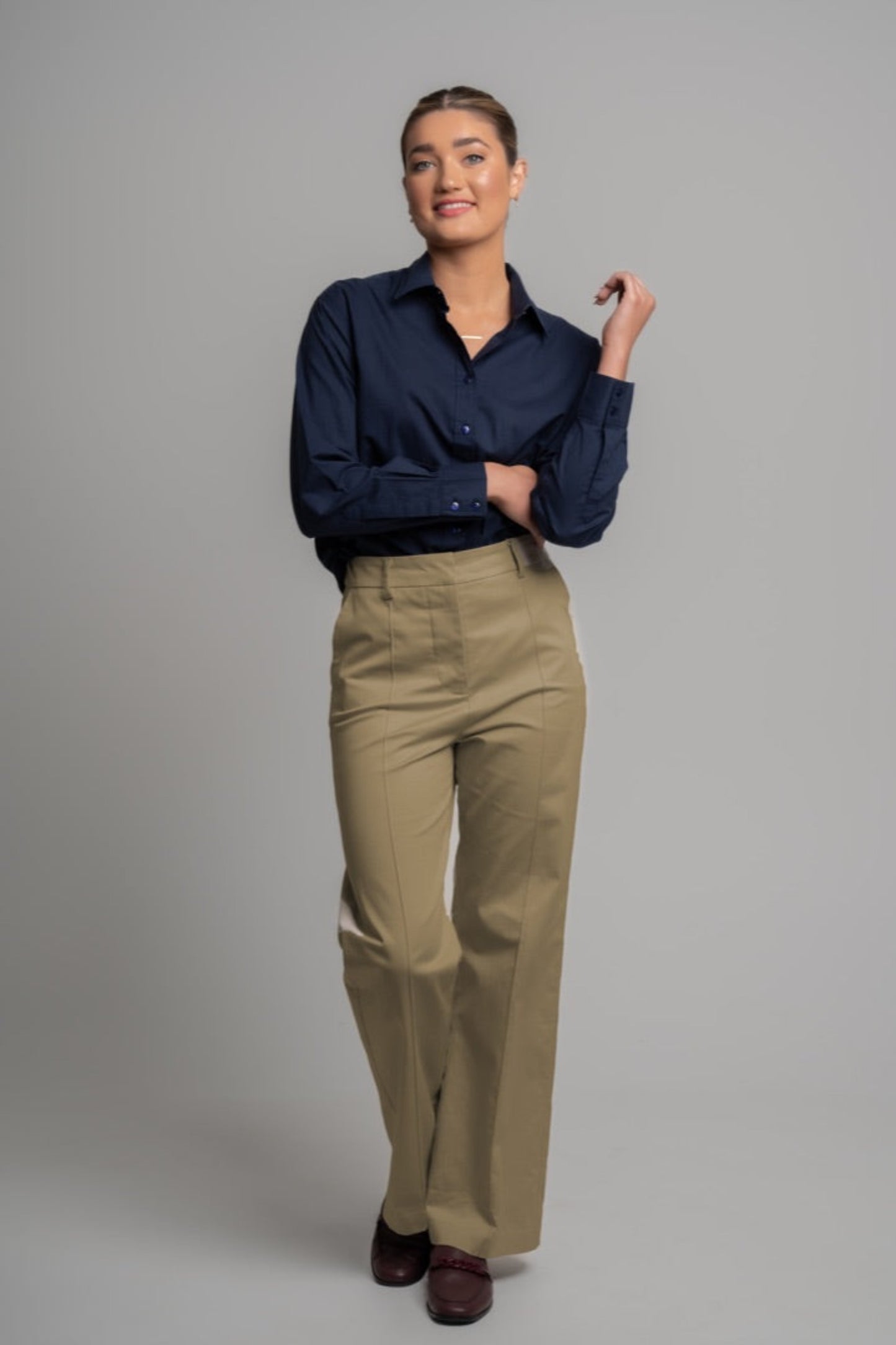 WIDE LEG PANT - Warm Rich Camel