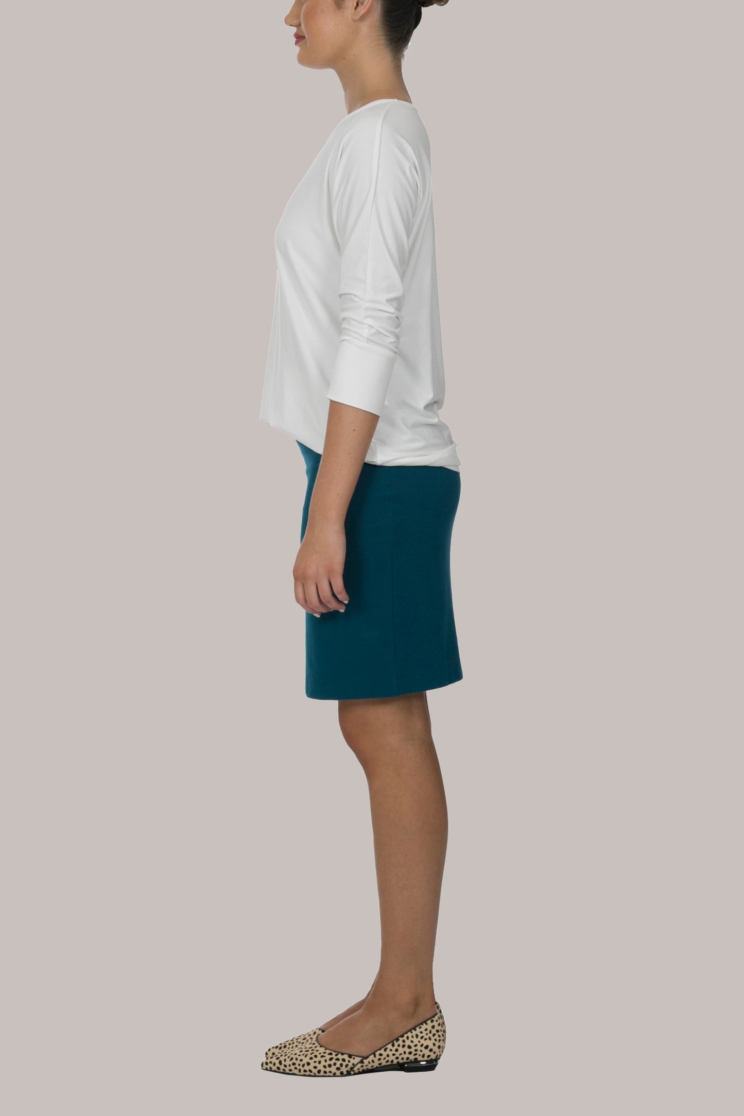 FLOURISH TOP - Chalk