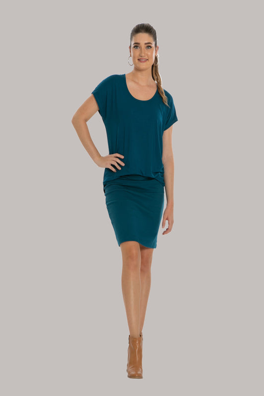 GOOD IDEA SCOOP NECK TEE - Insignia