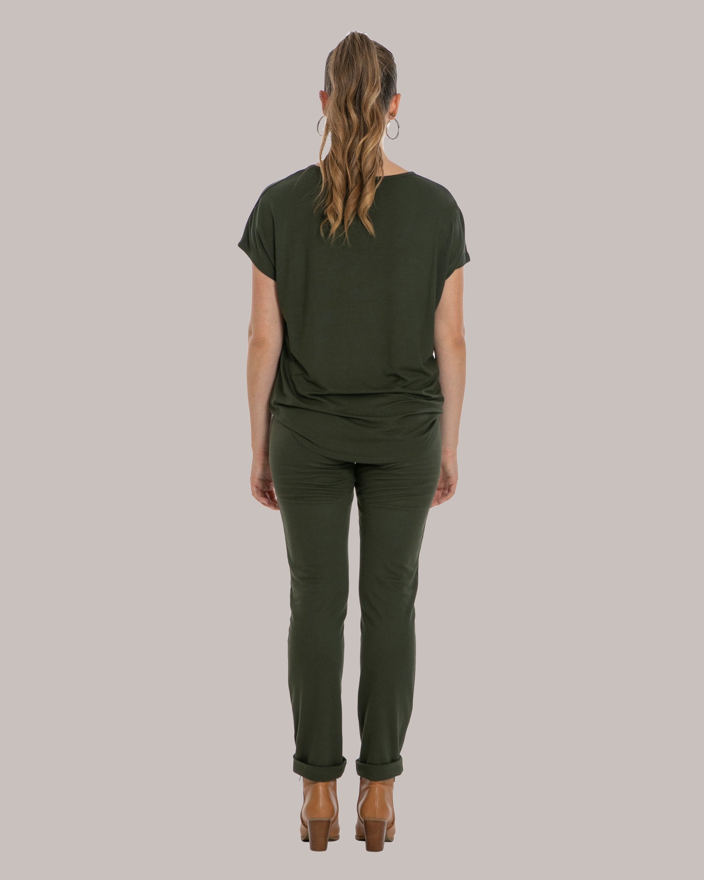 GOOD IDEA SCOOP NECK TEE - Storm