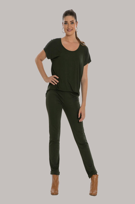GOOD IDEA SCOOP NECK TEE - Storm