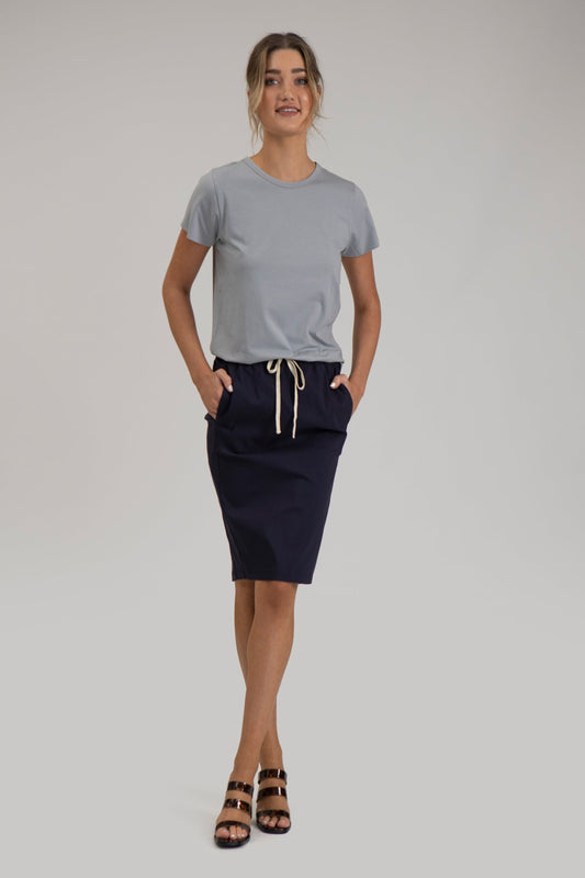 BRING IT BACK SKIRT - Navy